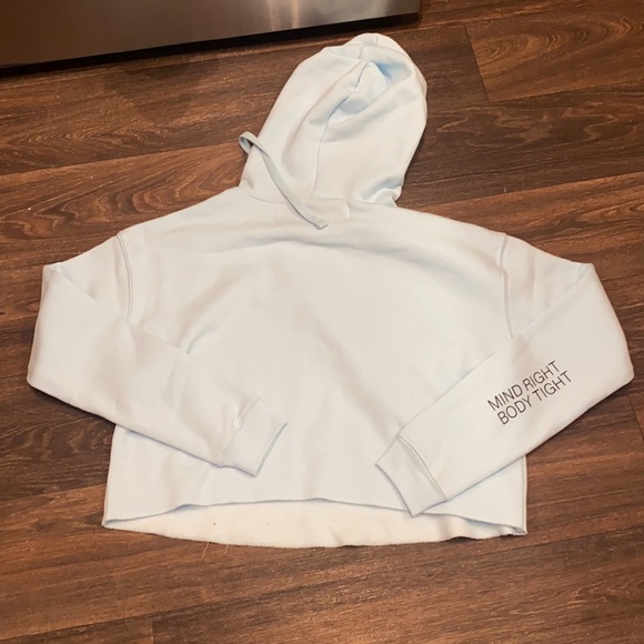 HBFIT CROP HOODIE (BLUE MAJIK) - Picture 4 of 4